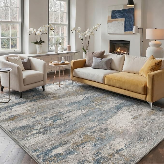 BEIMO Area Rugs 5x7 for Living Room Bedroom, Modern Abstract Machine Washable by BEIMO