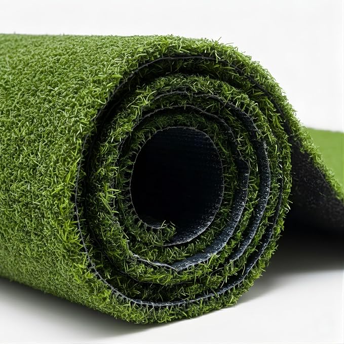 Ottomanson Artificial Grass Turf Runner Pro 31" x 30', Fake Grass Rug by Ottomanson
