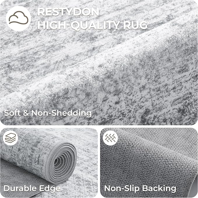 3x14 Washable Runner Rug for Hallway, Non-Slip Long Hallway Runner for Entryway - Image 7
