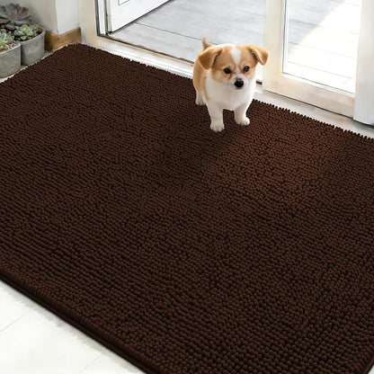 OLANLY Dog Door Mat for Muddy Paws 50x30, Absorbs Moisture and Dirt, Absorbent by OLANLY