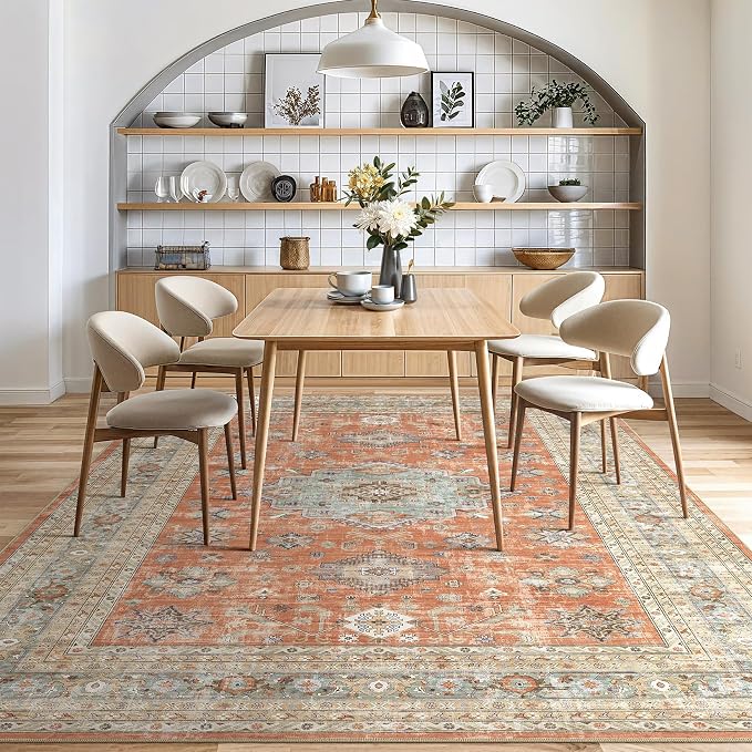 Vintage Living Room Area Rug 9x12 - Image 7