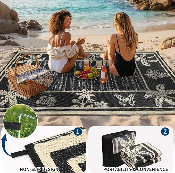 Garvee Outdoor Rug 9x12 Waterproof - Image 5