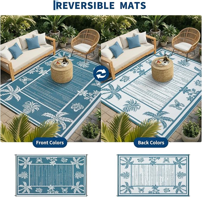 Garvee Outdoor Rug 5x8 Waterproof - Image 3