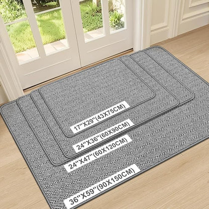 Ultra Thin Door Mat Indoor Entrance 36"x59", Low-Profile Indoor Door Mat - Image 2