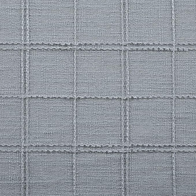 Linen Checked Farmhouse Table Runner, 13x72 Inches Chambray | Raised Grid Design - Image 6