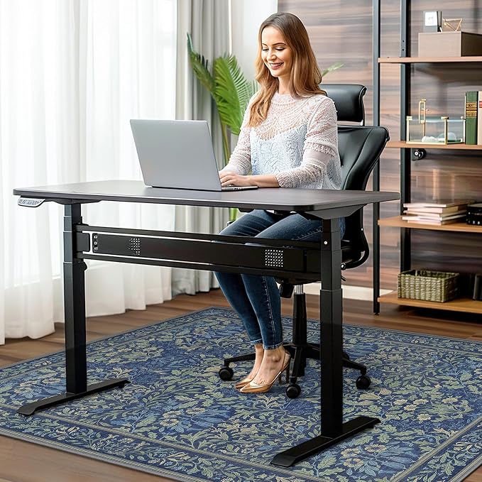 36"x48" Office Chair Mat for Hardwood Tile Floor, Under Desk Carpet Protector - Image 2