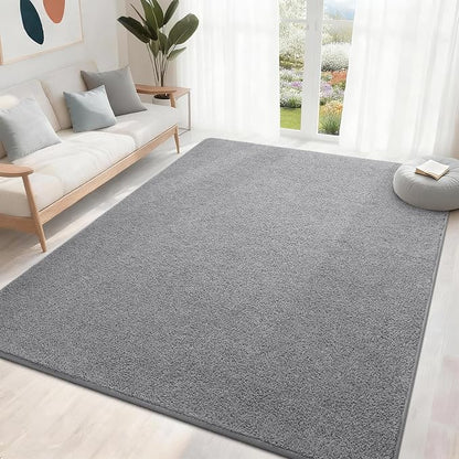 5x7 Feet Grey Area Rugs for Bedroom, Indoor Washable Memory Foam Rug for Living - Image 3