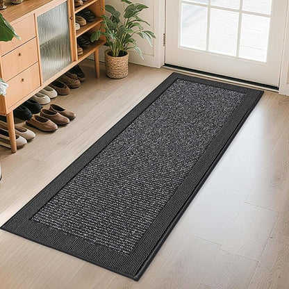 BEQHAUSE Indoor Door Mat 24" x 60", Dirt Trapper Door Mats Non-Slip Entryway by BEQHAUSE