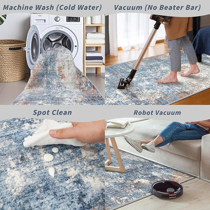3x6ft Non-Slip Washable Kitchen Rug - Image 7