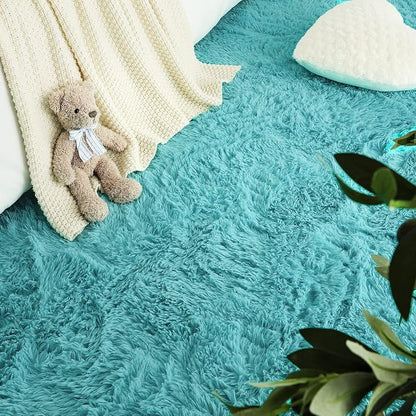 LOCHAS Bedroom Rug 2.6' x 5.3', Soft Oval Throw Rugs Carpet - Image 6
