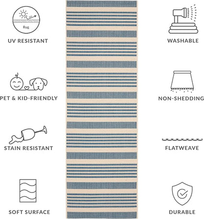 SAFAVIEH Washable Rug Outdoor Courtyard Collection - Image 5