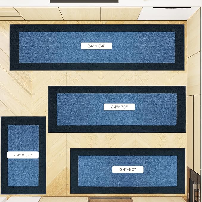 Machine Washable Kitchen Rug 24" x 70", Non Slip Kitchen Mat - Image 5