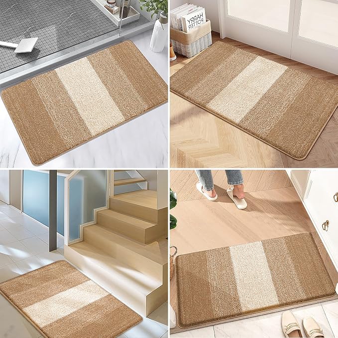 Kitinjoy Indoor Outdoor Door Mat, 47x24 Non-Slip Absorbent Dirt Trapper - Image 6