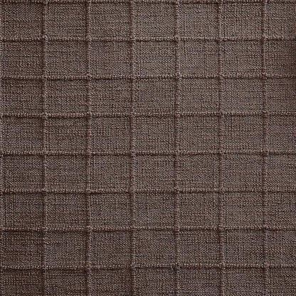 Artisanal Grid Linen Table Runner, 13x72 Inches Chocolate | Heavy Textured - Image 7