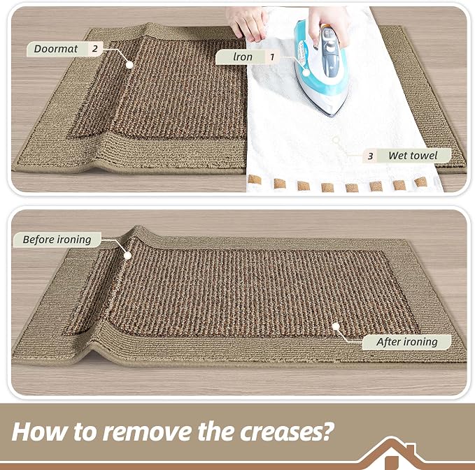 BEQHAUSE Indoor Door Mat 24" x 36", Dirt Trapper Door Mats Non-Slip Entryway - Image 9