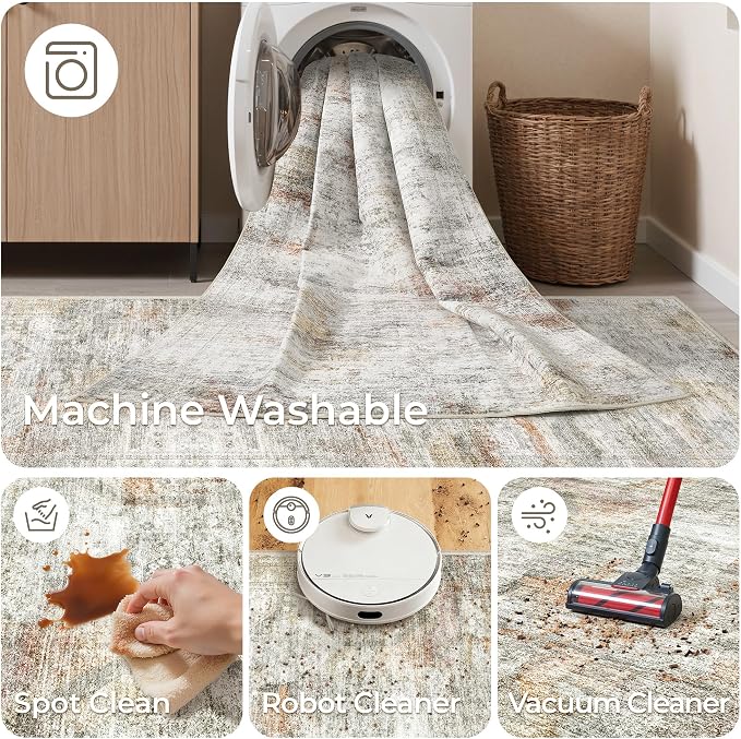 2x5 Rug Runner Washable for Entryway, Soft Bathroom Rugs - Image 8