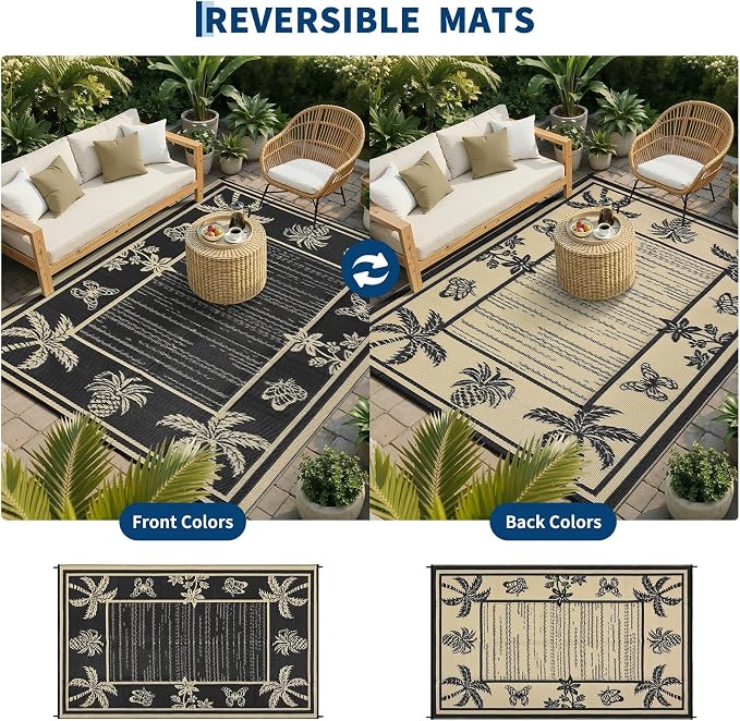 Garvee Outdoor Rug 5x8 Waterproof - Image 4