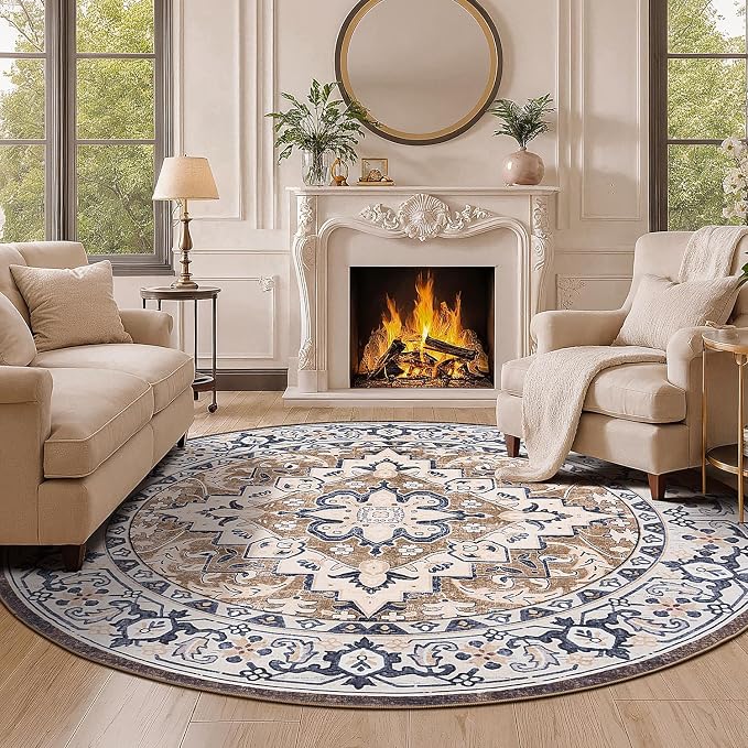 Lofus 6ft Area Rugs for Living Room, Washable Area Rug, Rugs for Bedroom - Image 4