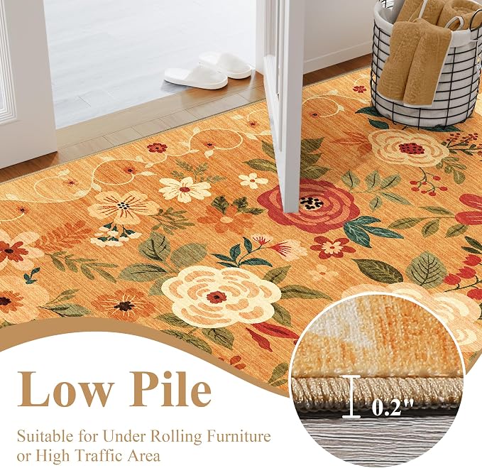DUKINO Runner Rug, 2x10 Kitchen Hallway Carpet, Washable - Image 6