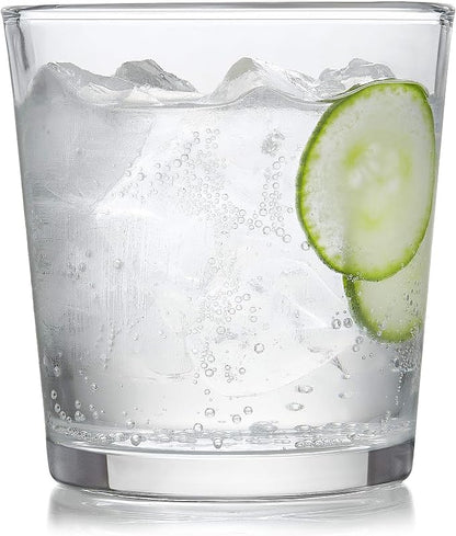 Libbey Preston Tumbler & Rocks Drinking Glasses Set of 16, All-Purpose Cups | - Image 8