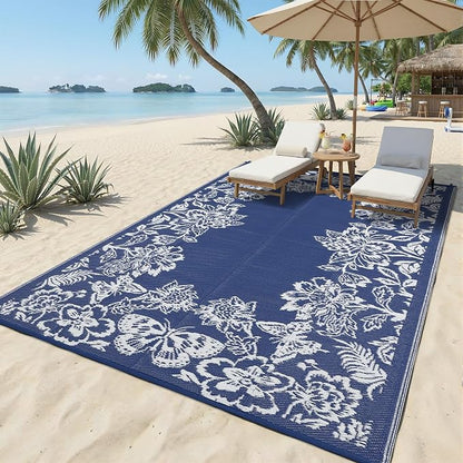 Garvee Outdoor Rugs 8’x10’ Waterproof Reversible Mats, Large Area Plastic Straw - Image 7