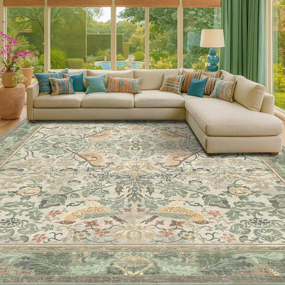 Botanical Sage Rug for Living Room - Image 6