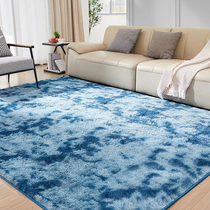 Ultra Soft Rug for Living Room, 6X9 Fluffy Shag Area Rug for Bedroom, Modern by Fairblink