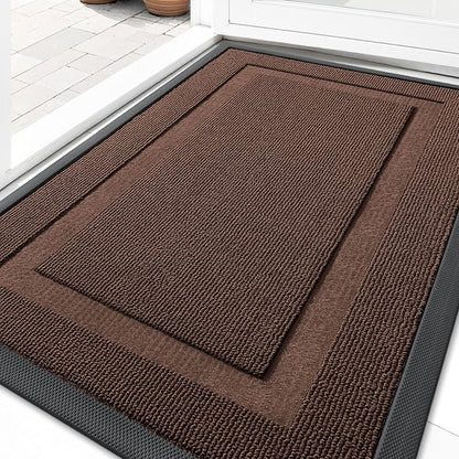 OLANLY Front Door Mat Indoor Outdoor Entrance, Waterproof All-Season, by OLANLY