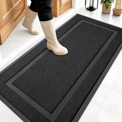 OLANLY Front Door Mat Indoor Outdoor Entrance, Waterproof All-Season, by OLANLY