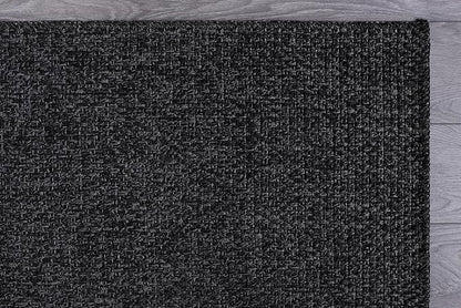 CAMILSON Easy Jute Rug 6x9, Indoor Outdoor Dark Gray Black Farmhouse Area Rugs - Image 10