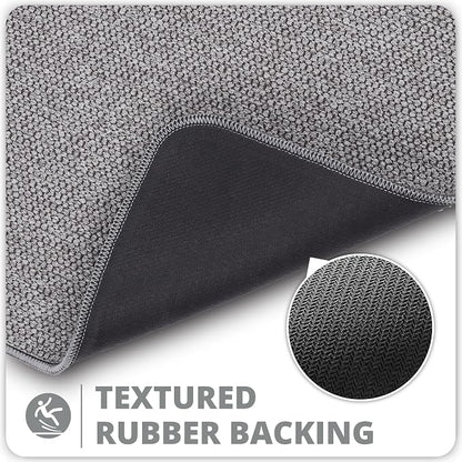 Bosap Bath Mat, Ultra Thin Bathroom Rugs, Rubber Bath Mats - Image 4