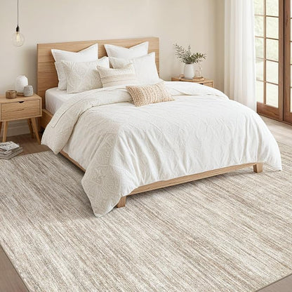 Nakagishi 5X7 Area Rugs Living Room: Washable Large Vintage Rug Neutral - Image 5