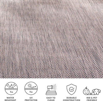 SAFAVIEH Outdoor Square Rug 4' - Image 5