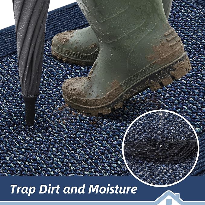 BEQHAUSE Indoor Door Mat 24" x 60", Dirt Trapper Door Mats Non-Slip Entryway - Image 3