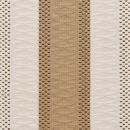 Macrame Style Bicolor Stitching Table Runner 14x72in Brown | Woven Boho Table - Image 6