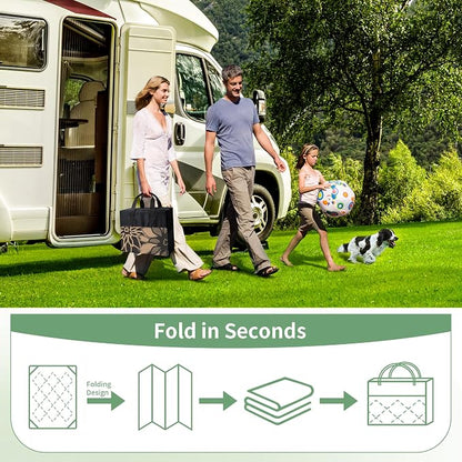 GENIMO Outdoor Rug Waterproof for Patio Decor, Large Area Rugs Mats for RV - Image 7
