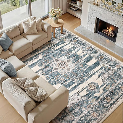 Washable 7x9 Area Rug for Living Room - Image 5