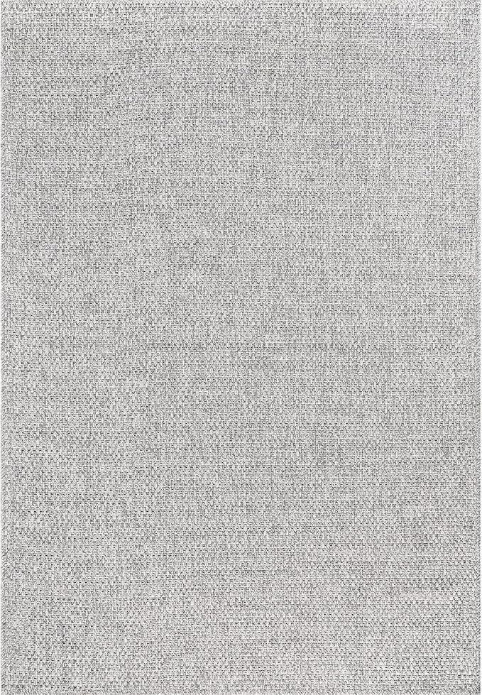 CAMILSON Easy Jute Rug 6x9, Indoor Outdoor Gray Color Farmhouse Area Rugs - Image 3
