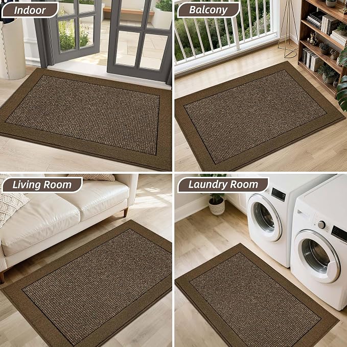 BEQHAUSE Indoor Door Mat 24" x 36", Dirt Trapper Door Mats Non-Slip Entryway - Image 8