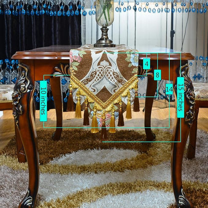 Extra Luxury Velvet Coffee Table Runner 72 Inches Long - Image 3