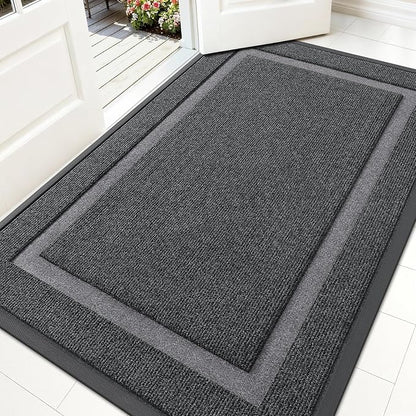 OLANLY Front Door Mat Indoor Outdoor Entrance, Waterproof All-Season, by OLANLY