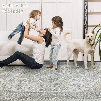 Machine Washable Rugs 6x9 Area Rugs - Image 4