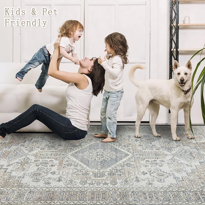 Machine Washable Rugs 8x10 Area Rugs - Image 4