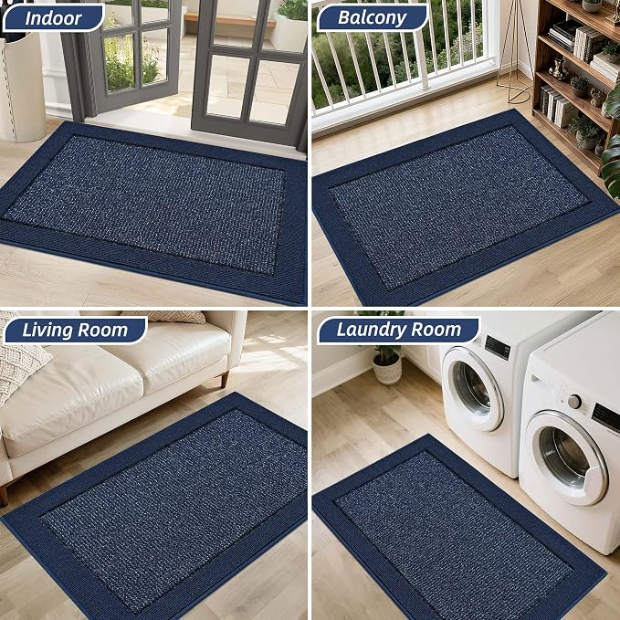 BEQHAUSE Indoor Door Mat 24" x 36", Dirt Trapper Door Mats Non-Slip Entryway - Image 8