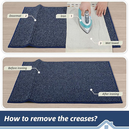 BEQHAUSE Dirt Trapper Door Mat 24" x 36", Non-Slip Washable Doormats Entrance - Image 9