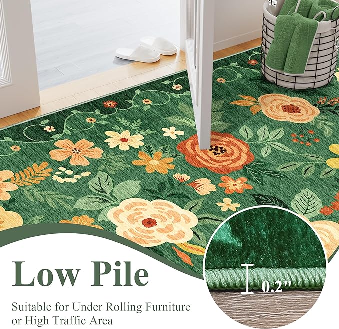DUKINO 2x6 Runner Rug for Hallway, Washable Kitchen Runner Rug - Image 8