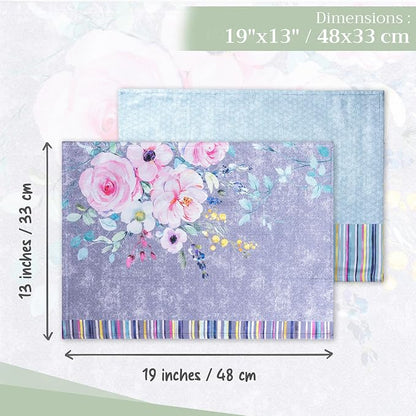 Maison d' Hermine Placemats Set of 4 Reusable 100% Cotton | Cloth Place Mats - Image 4