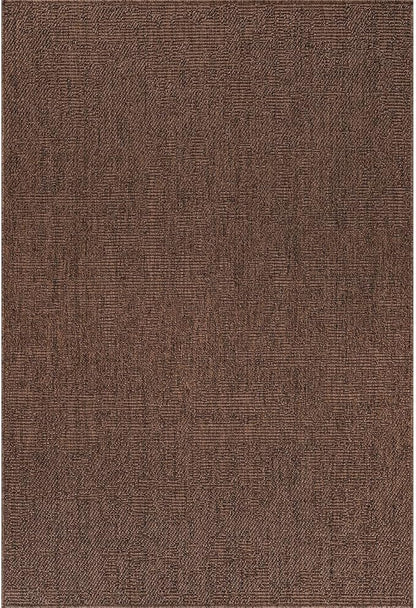 CAMILSON Easy Jute Rug 4x6, Indoor Outdoor Brown Color Fiber Area Rugs - Image 2