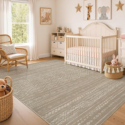Nakagishi Area Rug Living Room Rugs: 6x9 Large Soft Machine Washable Boho - Image 7