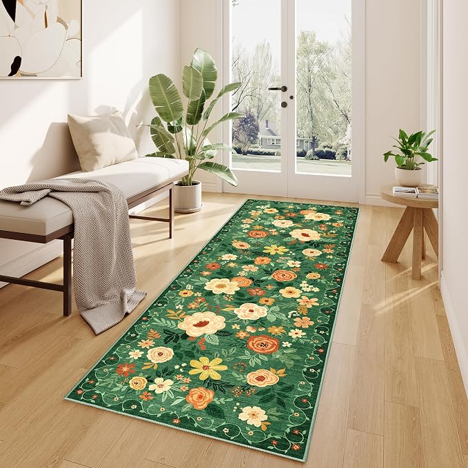 DUKINO 2x6 Runner Rug for Hallway, Washable Kitchen Runner Rug - Image 3